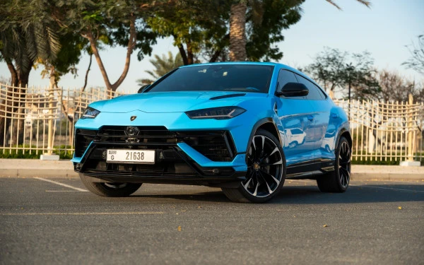 Blue Lamborghini Urus, 2023 Photo 5