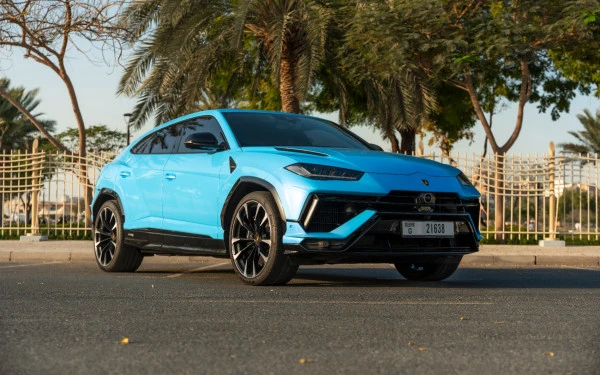 Blue Lamborghini Urus, 2023 Photo 9