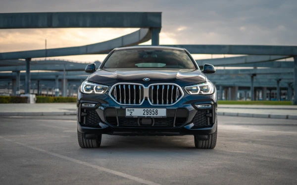 Dark Blue BMW X6 M-kit, 2022 Photo 2