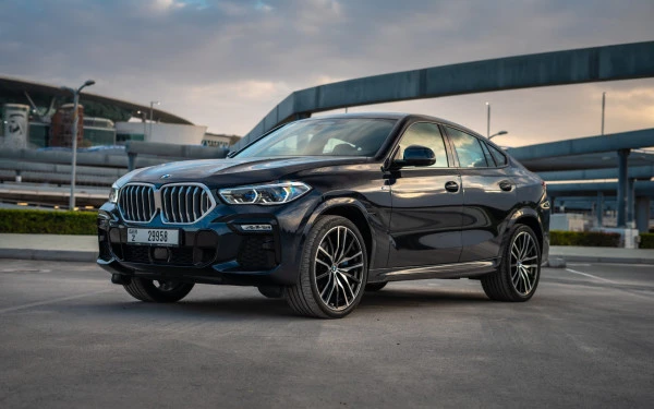 Dark Blue BMW X6 M-kit, 2022 Photo 3