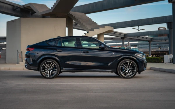 Dark Blue BMW X6 M-kit, 2022 Photo 4