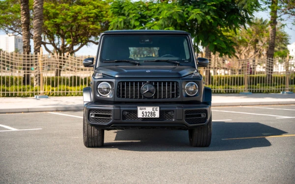 Matte Black Mercedes G63 AMG, 2022 Photo 1