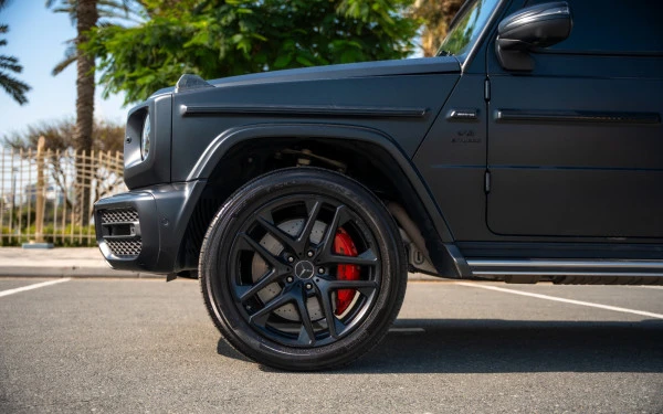 Matte Black Mercedes G63 AMG, 2022 Photo 3