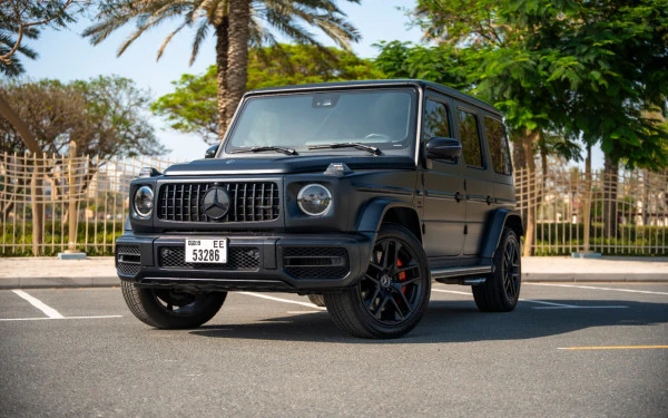Matte Black Mercedes G63 AMG, 2022 Photo 6