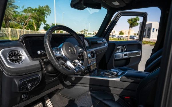 Matte Black Mercedes G63 AMG, 2022 Photo 15