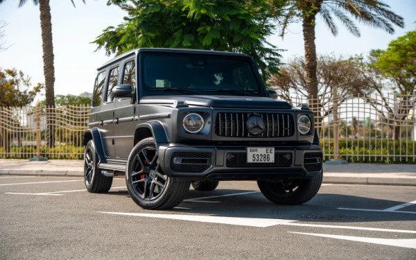 Matte Black Mercedes G63 AMG, 2022 Photo 19