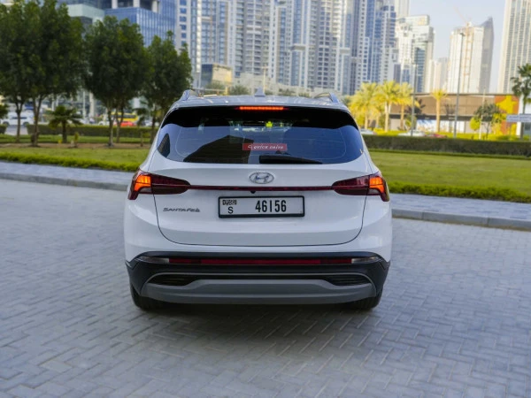 White Hyundai Santa Fe, 2023 Photo 3