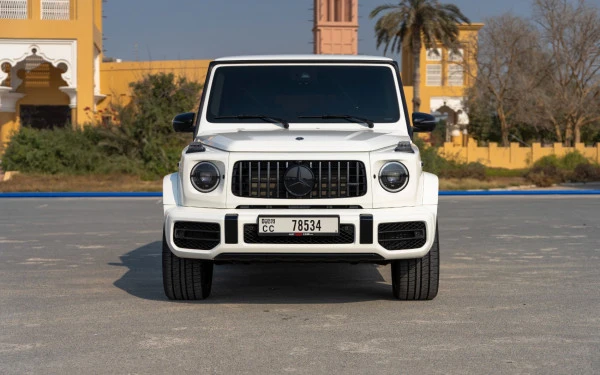 White Mercedes G63 AMG, 2022 Photo 1