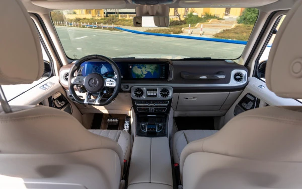 White Mercedes G63 AMG, 2022 Photo 9