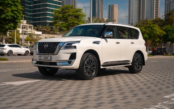 White Nissan Patrol Platinum V6, 2024 Photo 1