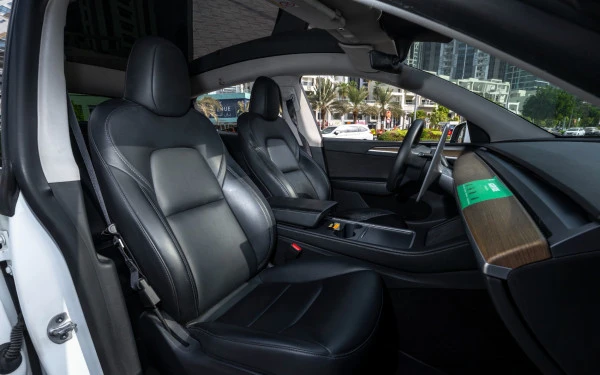 White Tesla Model Y Long Range, 2022 Photo 9
