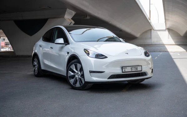 White Tesla Model Y Long Range, 2023 Photo 8